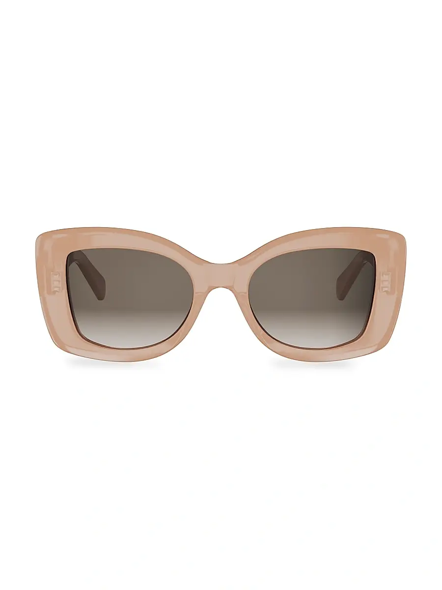 CELINE Women's Celine 3 Dots 52MM Geometric Sunglasses - Shiny Pink Gradient Brown | Thumbnail 2 CELINE Women's Celine 3 Dots 52MM Geometric Sunglasses - Shiny Pink Gradient Brown | Thumbnail 2