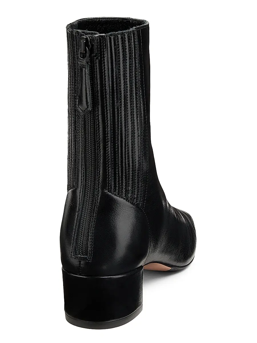 Aquazzura Women's Saint Honoré 35MM Leather Booties - Blackberry | Thumbnail 9 Aquazzura Women's Saint Honoré 35MM Leather Booties - Blackberry | Thumbnail 9