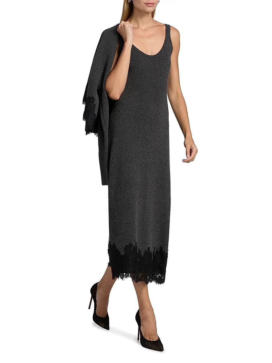 Cami NYC Women's Una Rib-Knit Merino Wool Midi-Dress | Thumbnail 2 Cami NYC Women's Una Rib-Knit Merino Wool Midi-Dress | Thumbnail 2