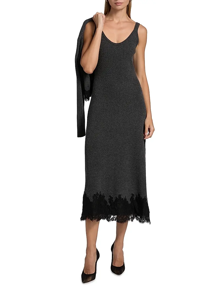 Cami NYC Women's Una Rib-Knit Merino Wool Midi-Dress | Thumbnail 3 Cami NYC Women's Una Rib-Knit Merino Wool Midi-Dress | Thumbnail 3