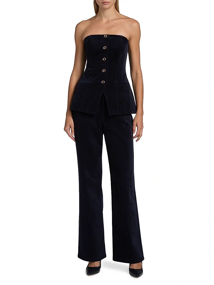 Cami NYC Women's Iman Cotton Corduroy Strapless Top | Thumbnail 2 Cami NYC Women's Iman Cotton Corduroy Strapless Top | Thumbnail 2