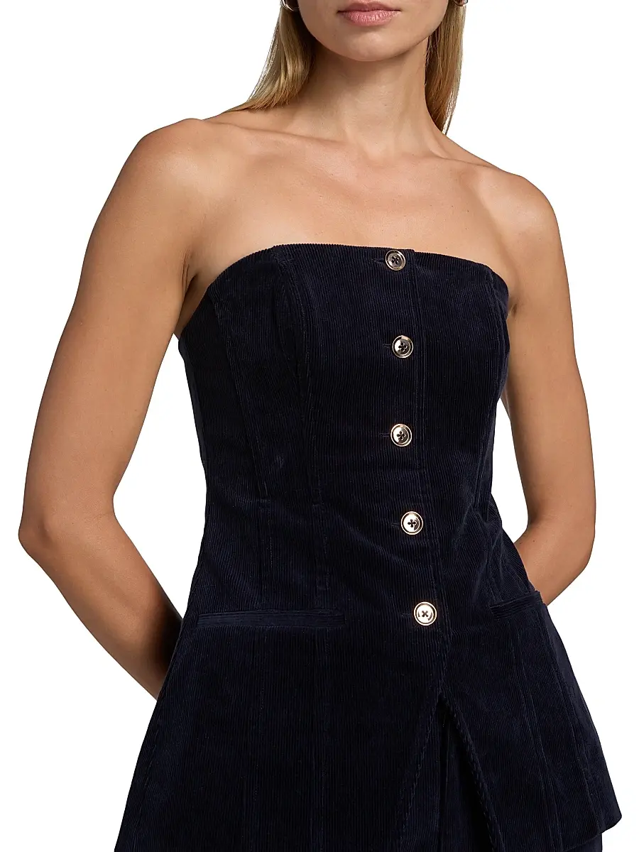 Cami NYC Women's Iman Cotton Corduroy Strapless Top | Thumbnail 6 Cami NYC Women's Iman Cotton Corduroy Strapless Top | Thumbnail 6