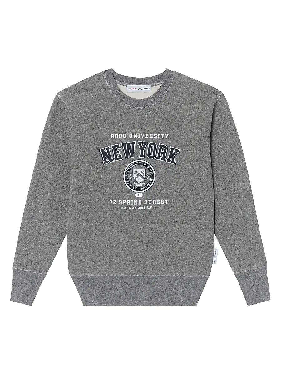 Marc Jacobs x A.P.C. Marc Jacobs x A. P.C. Women's NY Crewneck Shrunken-Fit Sweatshirt