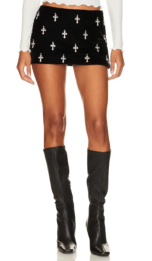 LOBA Antonia Embellished Mini Skirt | Image 1 LOBA Antonia Embellished Mini Skirt | Image 1