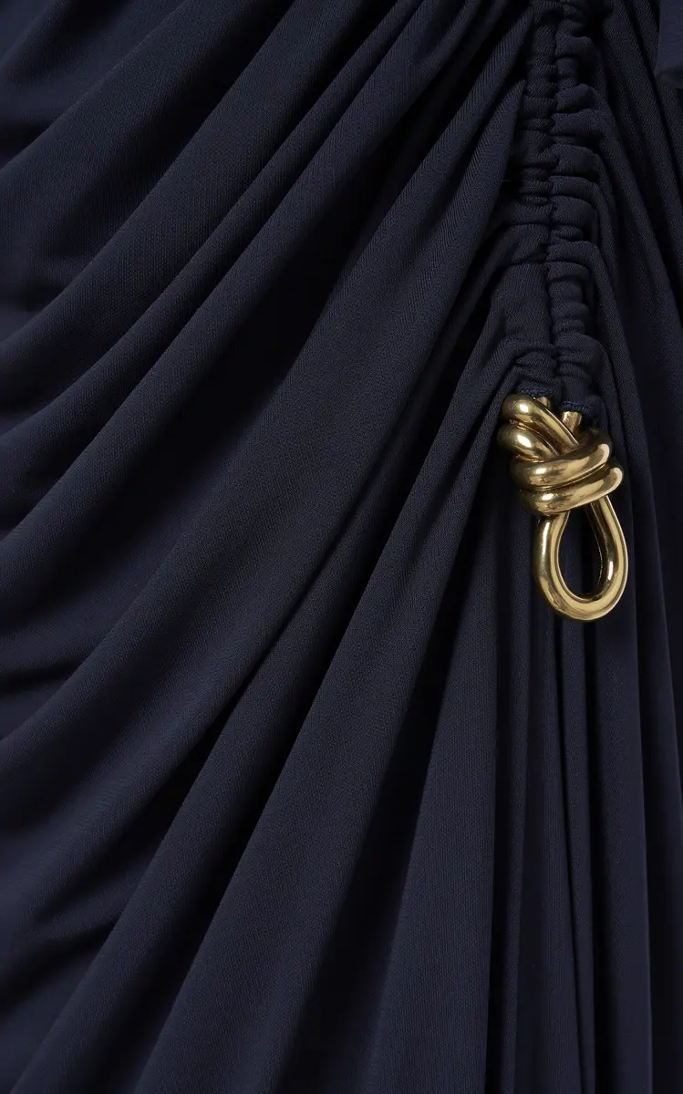 Bottega Veneta Knot-Detailed Crepe-Jersey Maxi Dress | Thumbnail 5 Bottega Veneta Knot-Detailed Crepe-Jersey Maxi Dress | Thumbnail 5