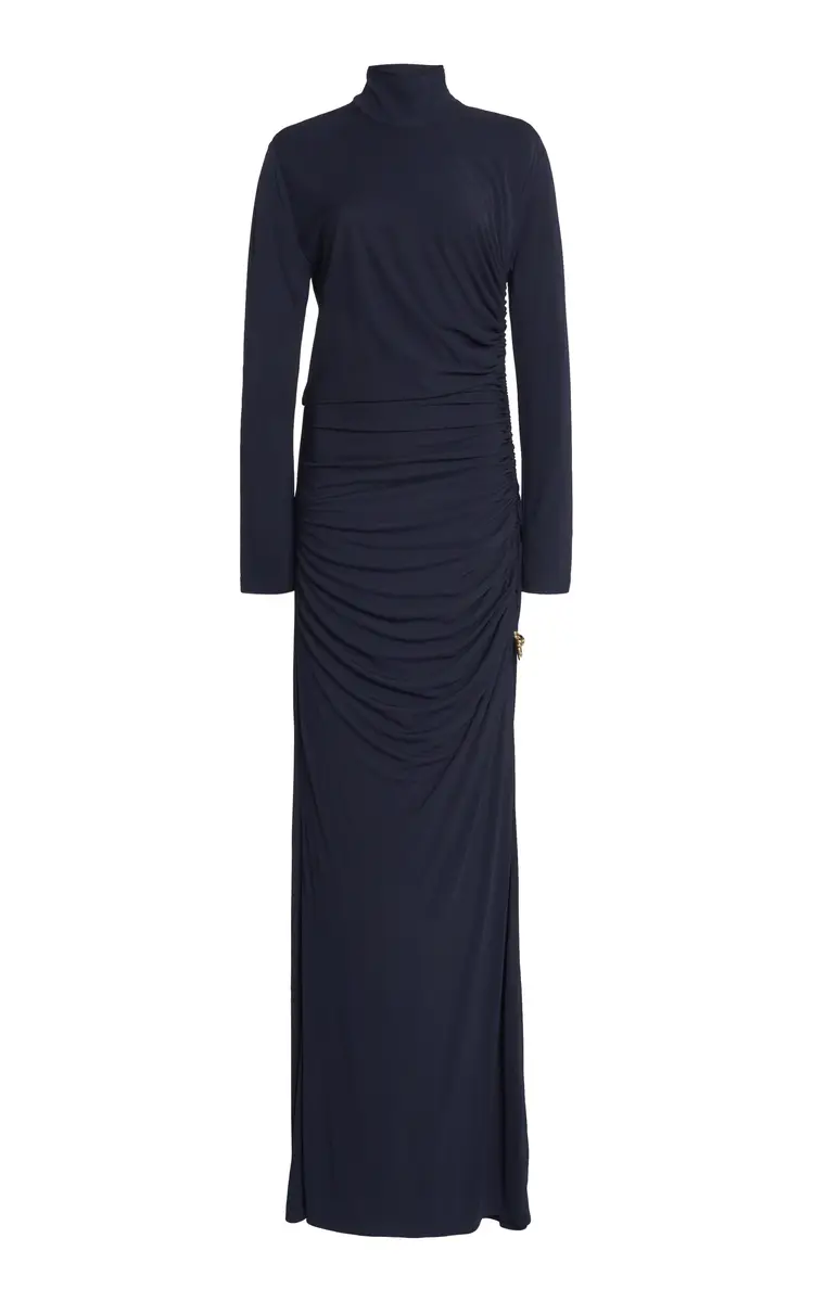 Bottega Veneta Knot-Detailed Crepe-Jersey Maxi Dress | Thumbnail 6 Bottega Veneta Knot-Detailed Crepe-Jersey Maxi Dress | Thumbnail 6