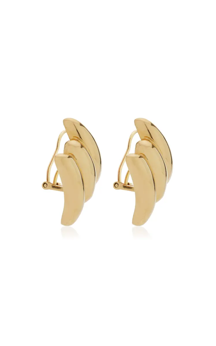 Anita Ko Large Claire 18K Yellow Gold Earrings | Thumbnail 3 Anita Ko Large Claire 18K Yellow Gold Earrings | Thumbnail 3