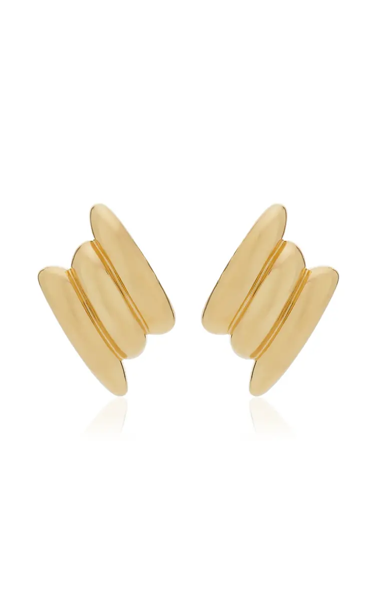Anita Ko Large Claire 18K Yellow Gold Earrings | Thumbnail 4 Anita Ko Large Claire 18K Yellow Gold Earrings | Thumbnail 4