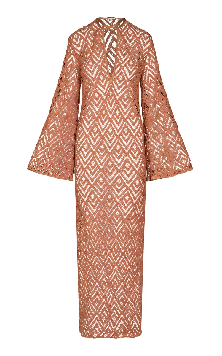 Johanna Ortiz Wild Savannah Crocheted Cotton Maxi Tunic Dress | Image 1 Johanna Ortiz Wild Savannah Crocheted Cotton Maxi Tunic Dress | Image 1