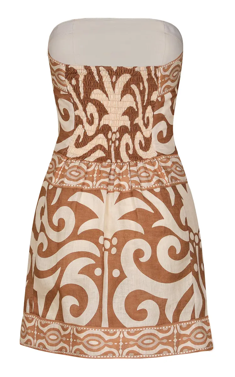 Johanna Ortiz Raíz Ritua Strapless Linen Mini Dress | Thumbnail 5 Johanna Ortiz Raíz Ritua Strapless Linen Mini Dress | Thumbnail 5