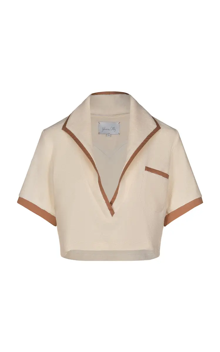 Johanna Ortiz Misty Hem Cropped Cotton-Terry Shirt | Thumbnail 6 Johanna Ortiz Misty Hem Cropped Cotton-Terry Shirt | Thumbnail 6