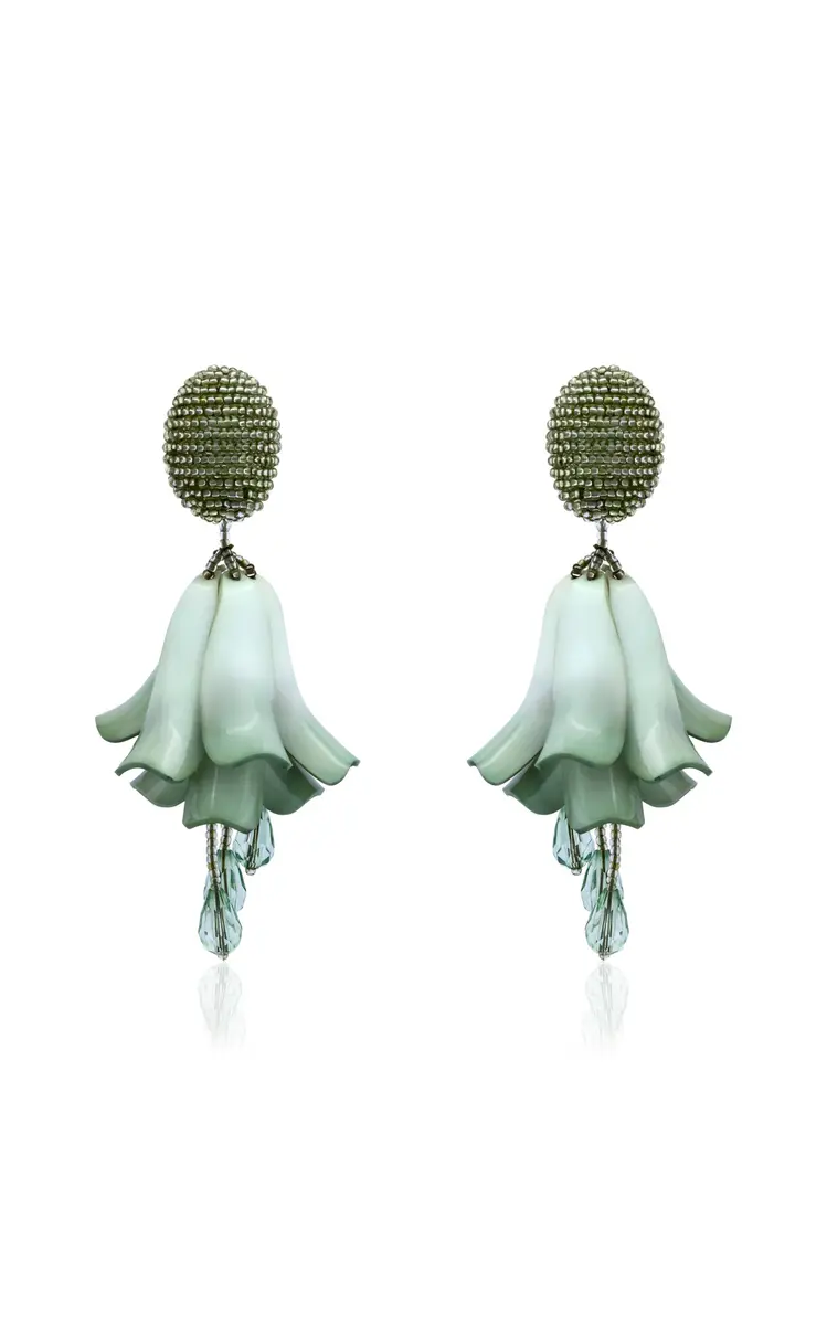 Oscar de la Renta Petal Dangle Earrings | Image 1 Oscar de la Renta Petal Dangle Earrings | Image 1