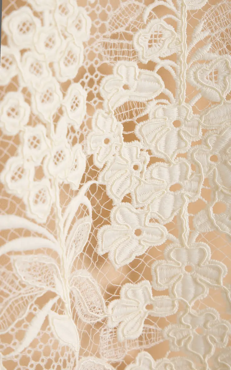 Oscar de la Renta Appliquéd Lace Top | Thumbnail 6