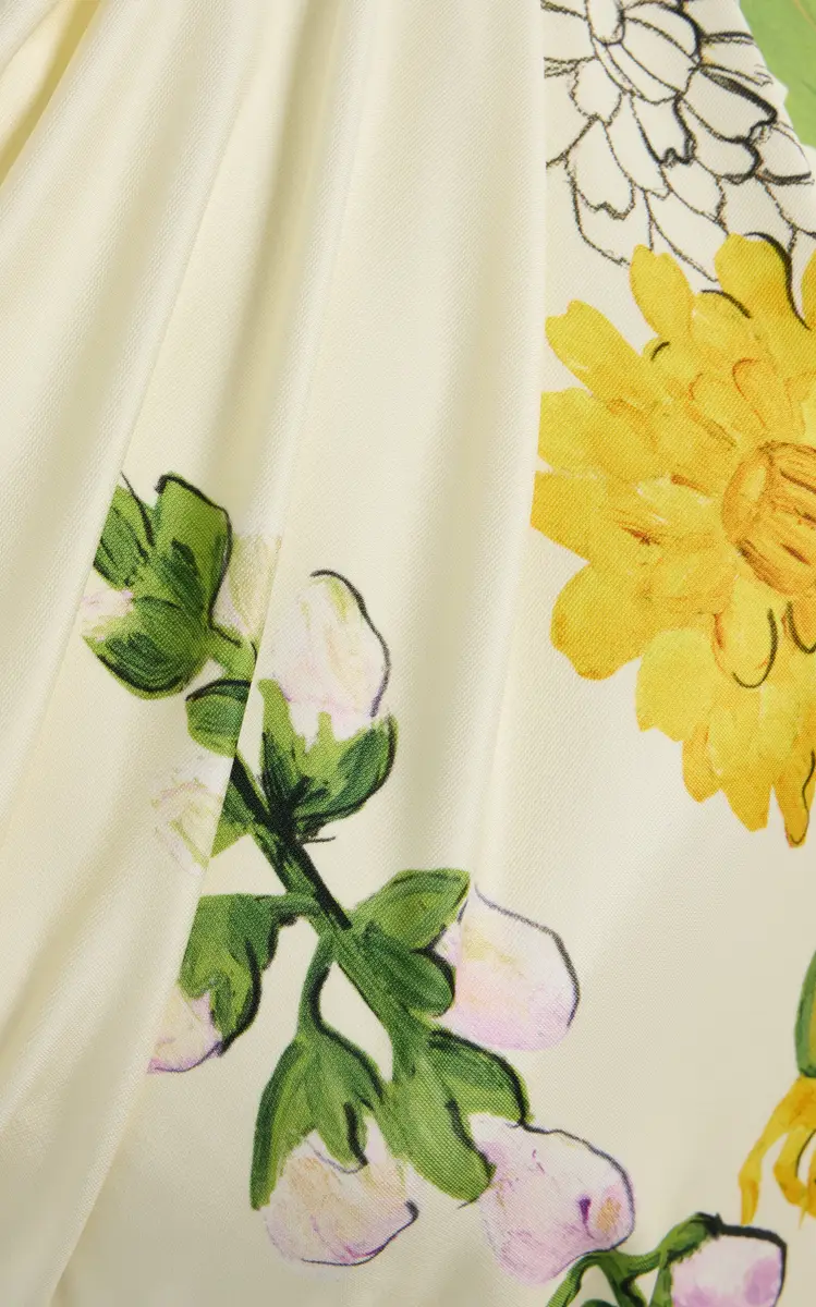 Oscar de la Renta Foxglove-Printed Jersey Midi Dress | Thumbnail 6 Oscar de la Renta Foxglove-Printed Jersey Midi Dress | Thumbnail 6