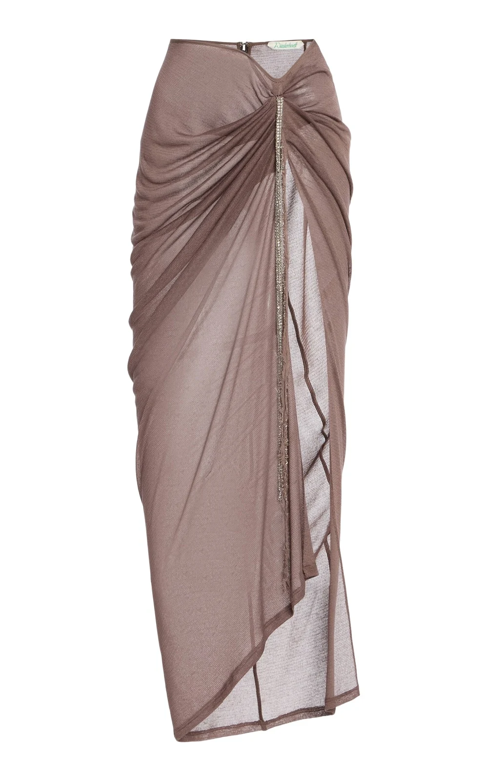 Draped Crepe Mesh Skirt Draped Crepe Mesh Skirt