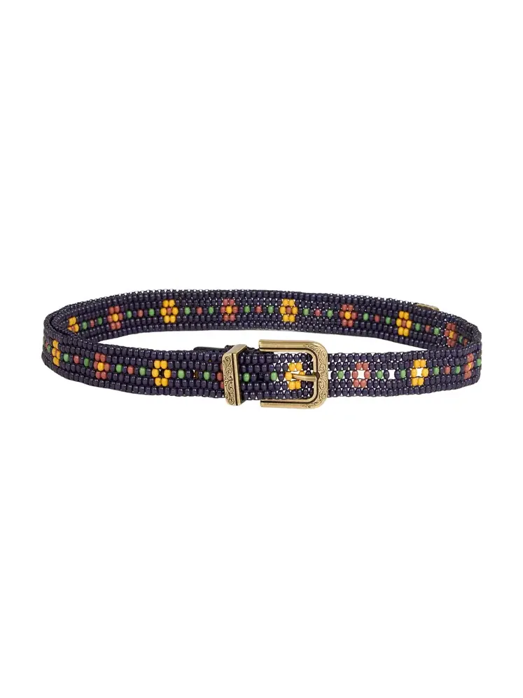 Embroidered Beaded Belt Embroidered Beaded Belt