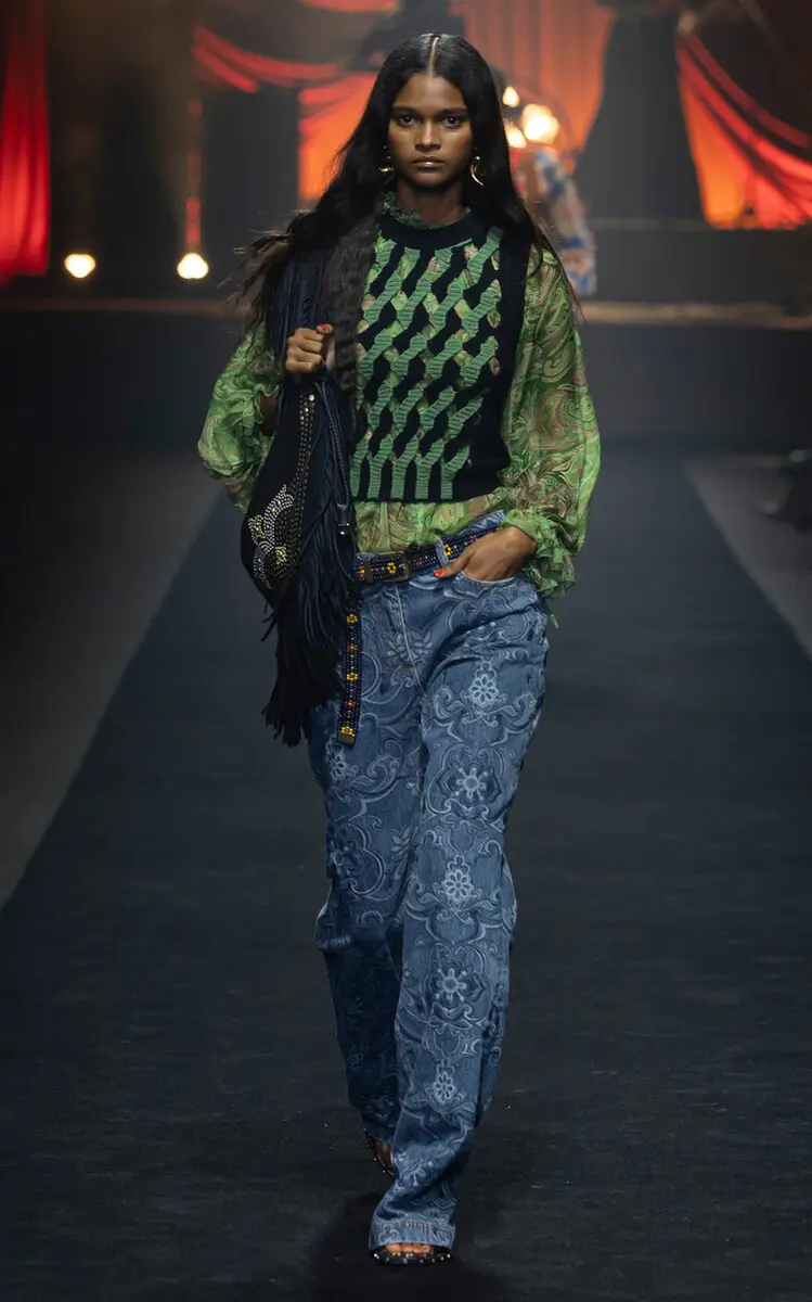 Etro Ruffled Silk Top | Thumbnail 4
