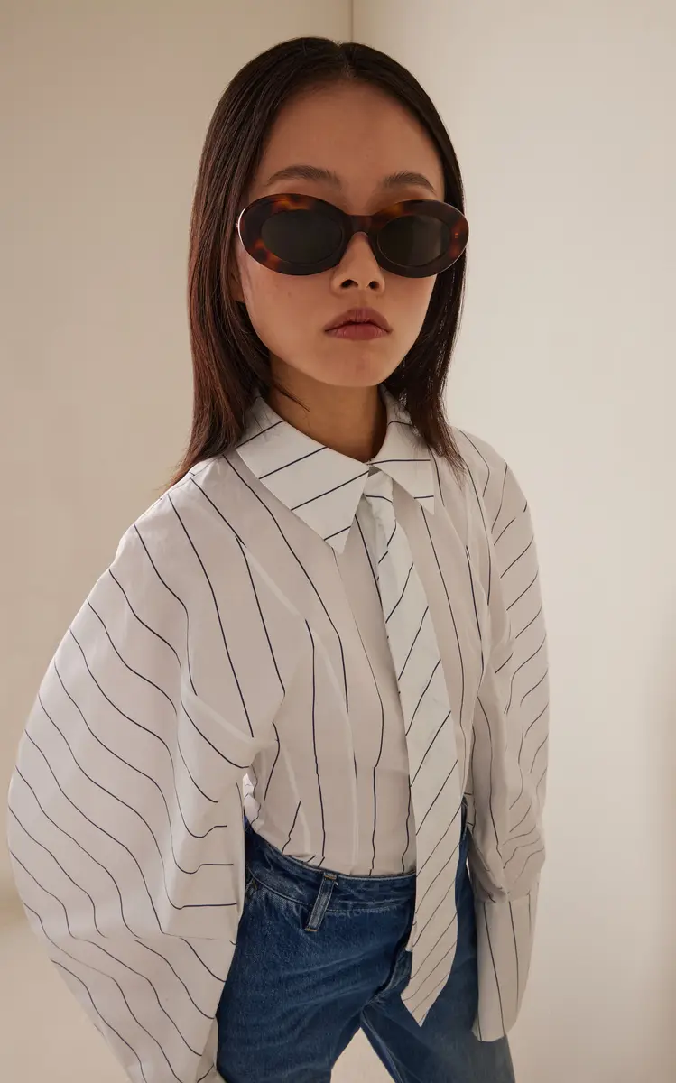 Saint Laurent Oval-Frame Acetate Sunglasses | Thumbnail 2 Saint Laurent Oval-Frame Acetate Sunglasses | Thumbnail 2