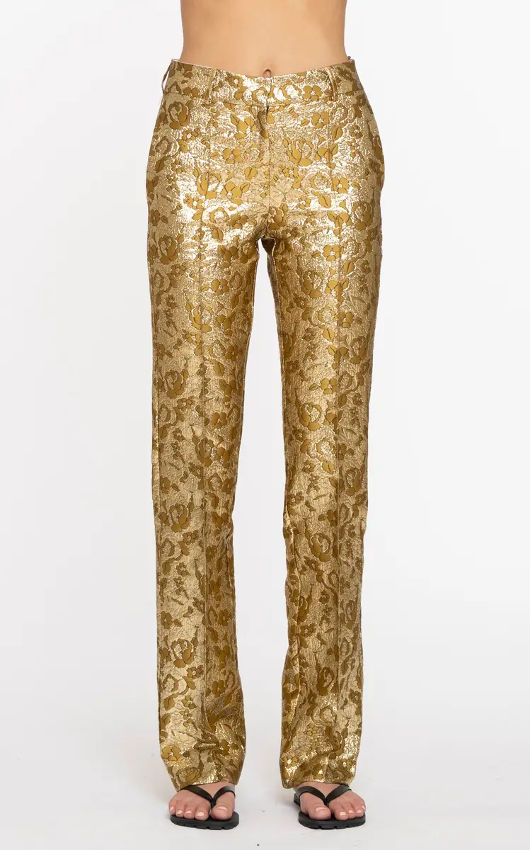 DES_PHEMMES Jacquard Straight-Leg Tailored Suit Pant | Thumbnail 8