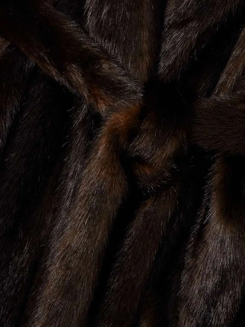 Magda Butrym Belted Plush Coat | Thumbnail 4