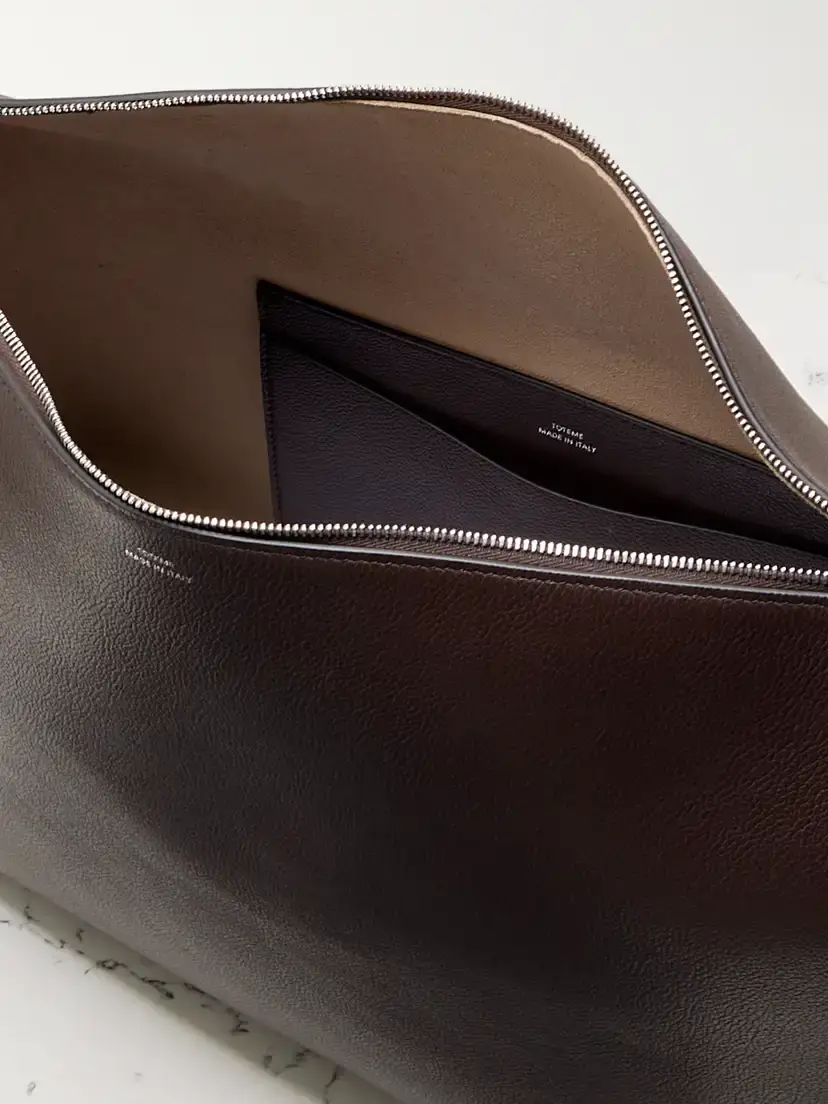 TOTEME Bevel Large Textured-leather Tote | Thumbnail 5