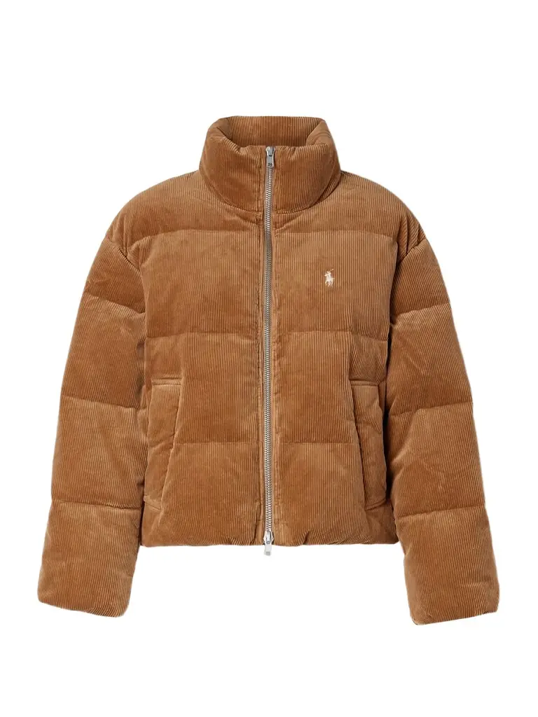 Polo Ralph Lauren Embroidered Quilted Cotton-blend Corduroy Down Jacket | Image 1 Polo Ralph Lauren Embroidered Quilted Cotton-blend Corduroy Down Jacket | Image 1