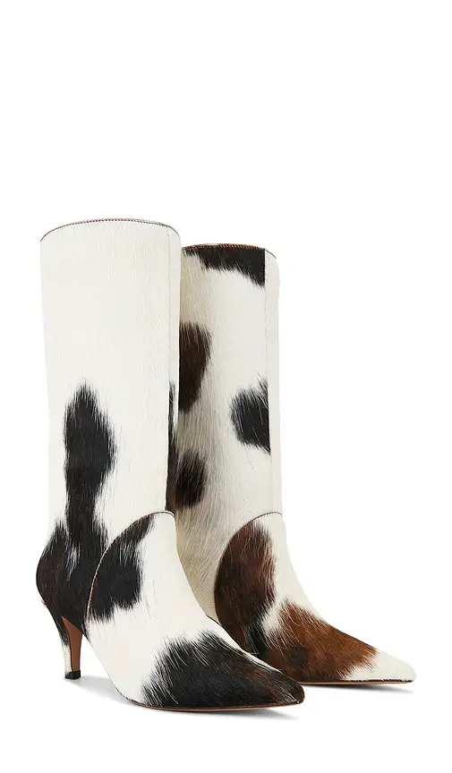 Lola Cruz Pony Hair Mid Calf Boot | Image 1 Lola Cruz Pony Hair Mid Calf Boot | Image 1