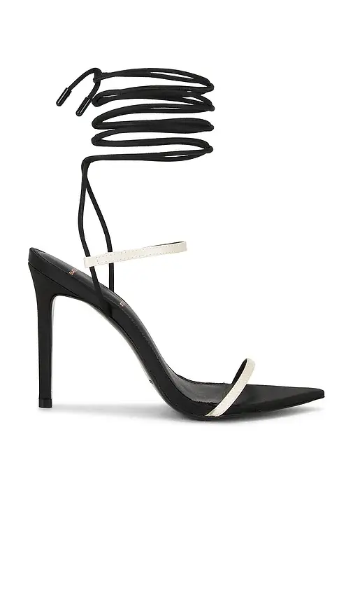 Black Suede Studio Lauren 100 Sandal