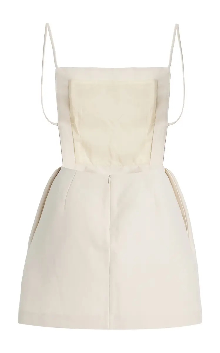 Calvin Klein Collection Henrietta Apron Silk Blend Mini Dress | Thumbnail 4