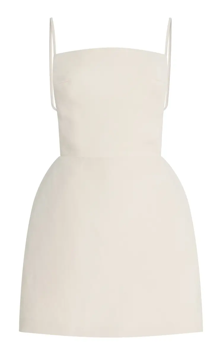 Calvin Klein Collection Henrietta Apron Silk Blend Mini Dress | Thumbnail 6