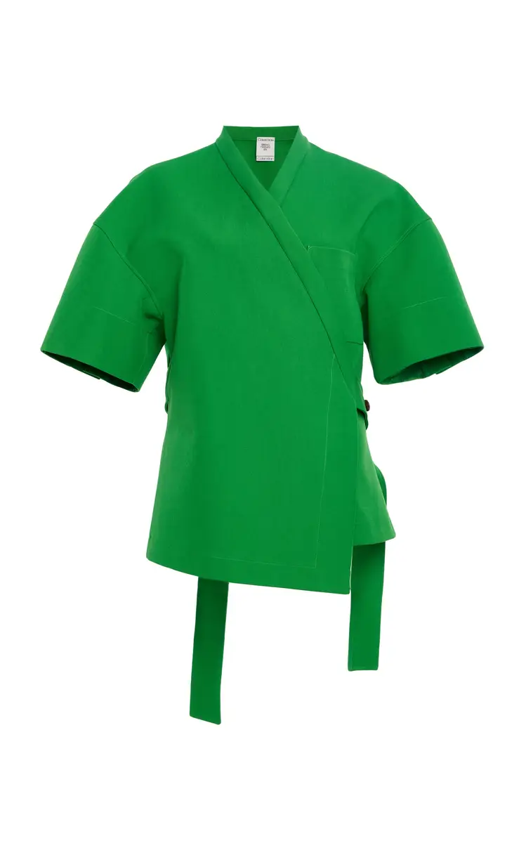 Calvin Klein Collection Dahlia Belted Cotton Jacket | Image 1 Calvin Klein Collection Dahlia Belted Cotton Jacket | Image 1