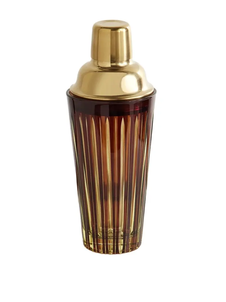 L'Objet Prism Glass and Gold-Tone Cocktail Shaker - Men