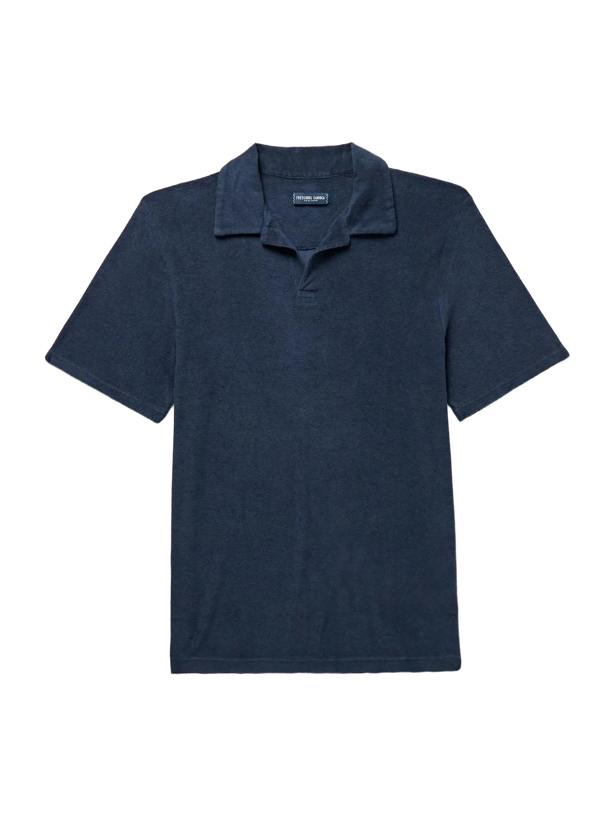 Faustino Camp-Collar Cotton, Lyocell and Linen-Blend Terry Polo Shirt - Men Faustino Camp-Collar Cotton, Lyocell and Linen-Blend Terry Polo Shirt - Men