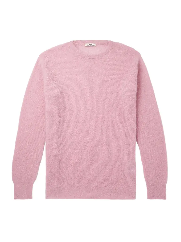 Oversized Ribbed Alpaca-Blend Sweater - Men Oversized Ribbed Alpaca-Blend Sweater - Men