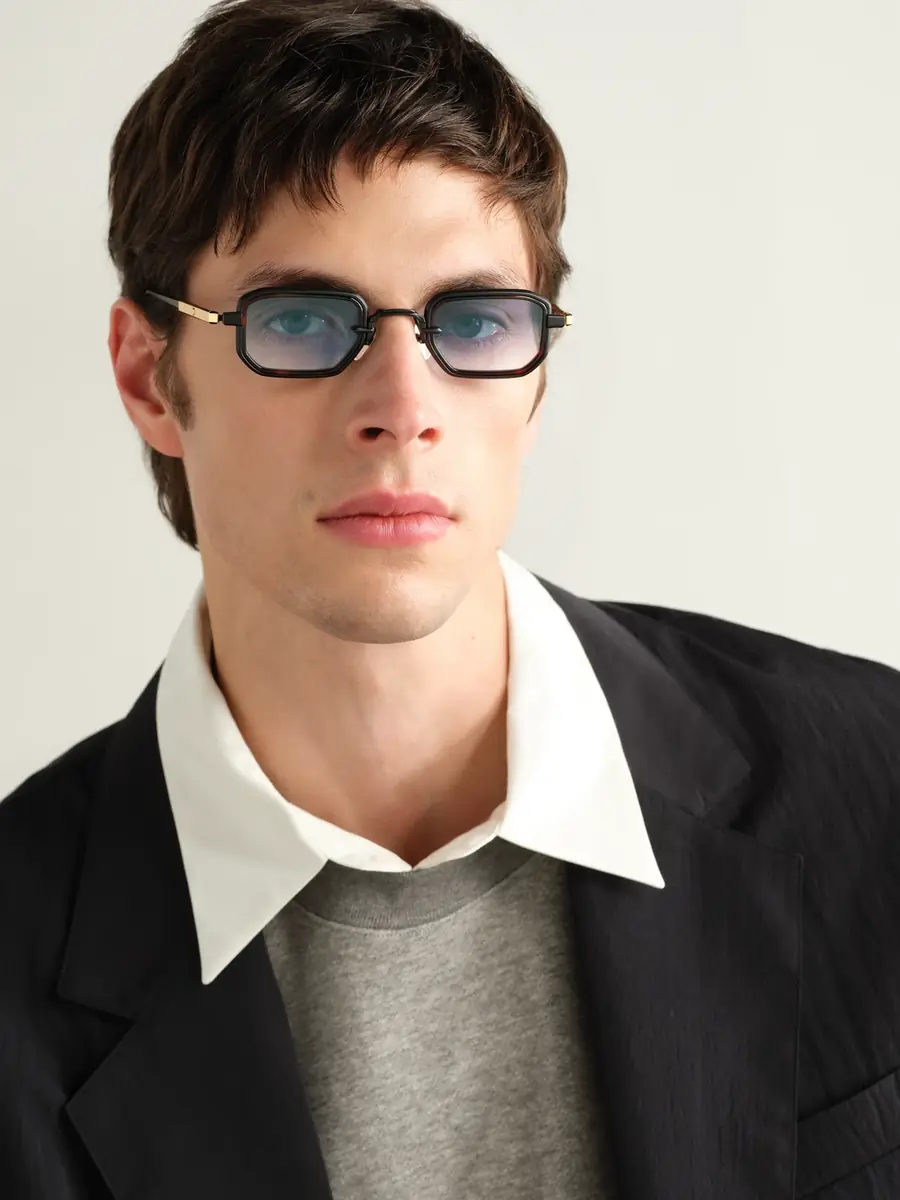 Sato Deneb-T Square-Frame Tortoiseshell Acetate and Gold-Tone Titanium Sunglasses - Men | Thumbnail 2 Sato Deneb-T Square-Frame Tortoiseshell Acetate and Gold-Tone Titanium Sunglasses - Men | Thumbnail 2