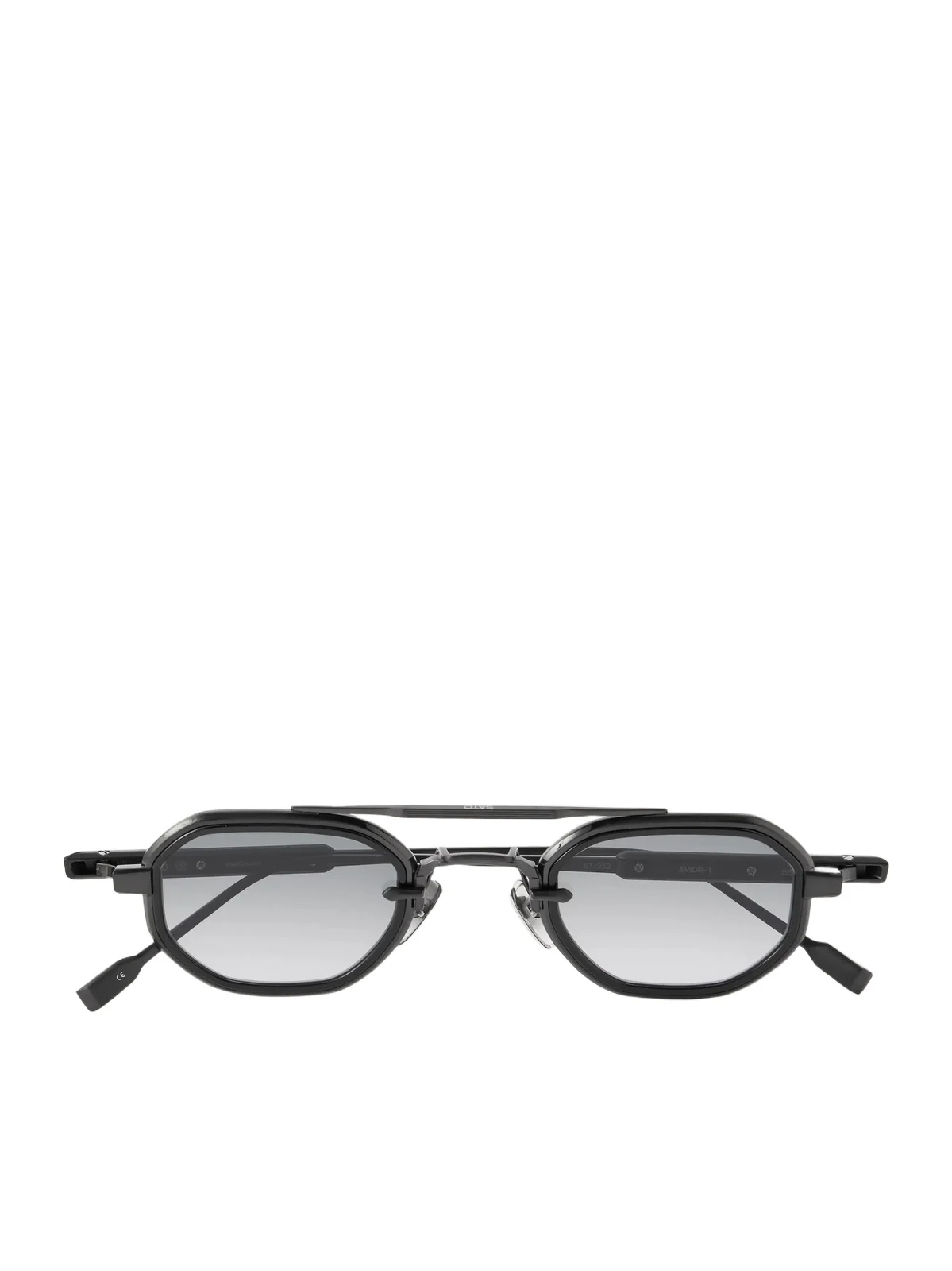 Sato Avior-T Double-Bridge Round-Frame Titanium Sunglasses - Men
