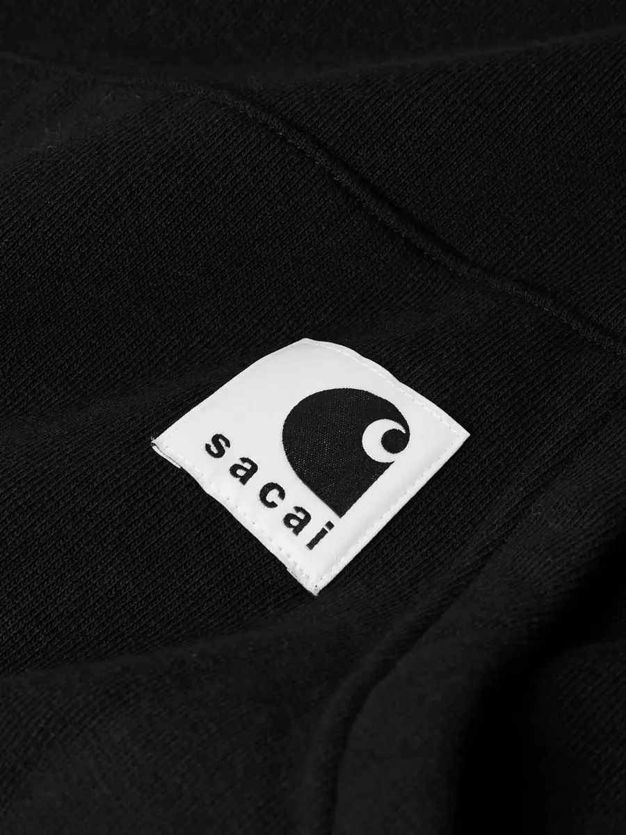 Sacai Carhartt WIP Cotton-Jersey Hoodie - Men | Thumbnail 4 Sacai Carhartt WIP Cotton-Jersey Hoodie - Men | Thumbnail 4