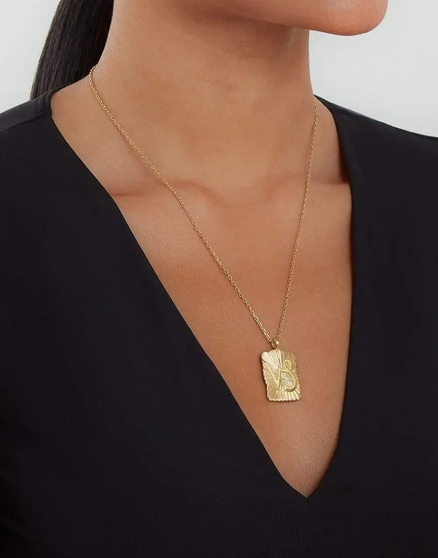 DAVID WEBB Diamond Capricorn Zodiac Pendant Necklace | Thumbnail 2