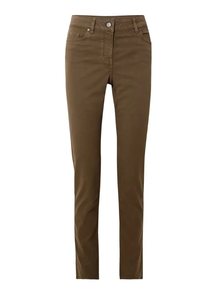 Purdey Stretch-cotton, Tencel™ And Silk-blend Twill Skinny-leg Pants | Image 1 Purdey Stretch-cotton, Tencel™ And Silk-blend Twill Skinny-leg Pants | Image 1