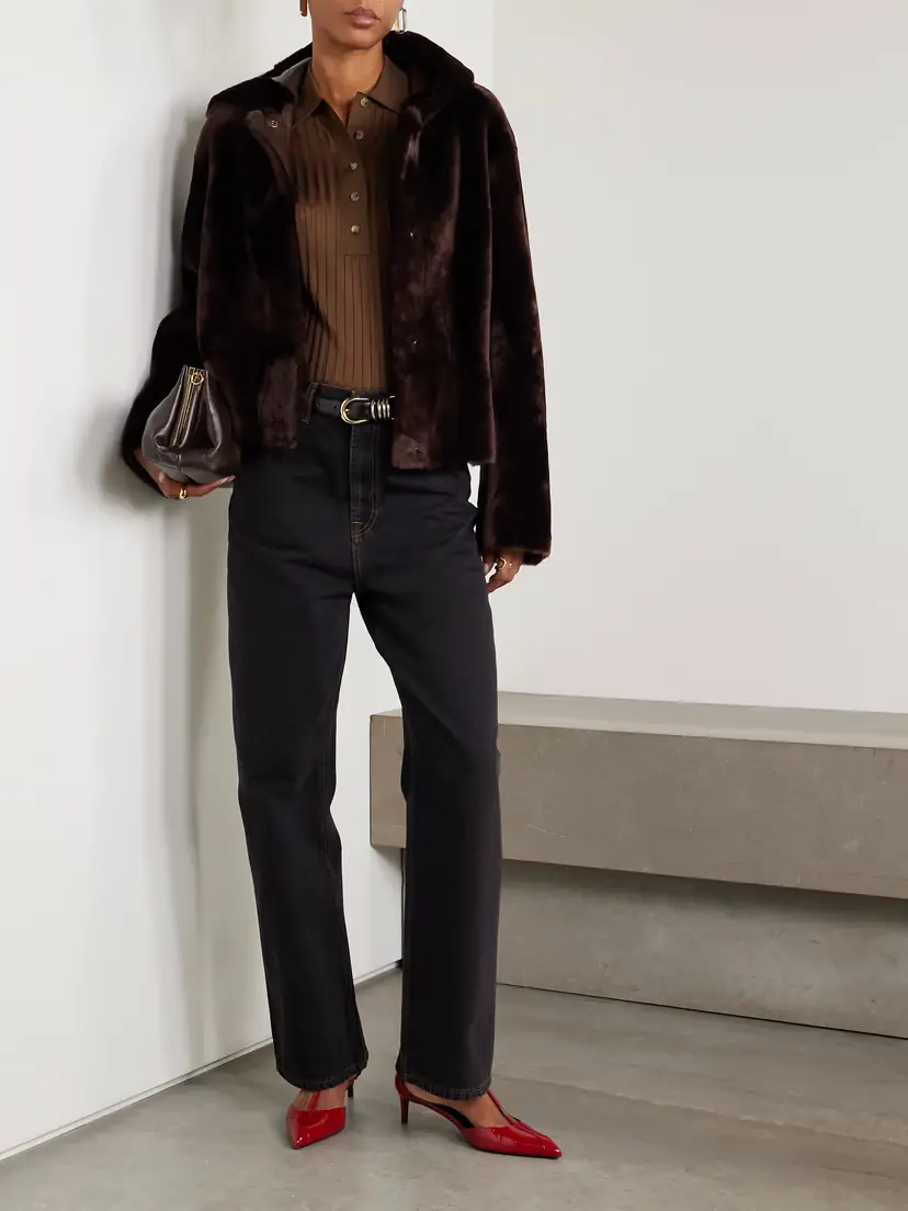 Nour Hammour Cooper Hooded Shearling Jacket | Thumbnail 2 Nour Hammour Cooper Hooded Shearling Jacket | Thumbnail 2