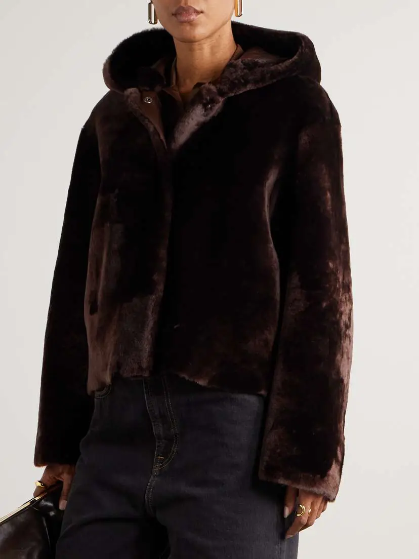 Nour Hammour Cooper Hooded Shearling Jacket | Thumbnail 3 Nour Hammour Cooper Hooded Shearling Jacket | Thumbnail 3