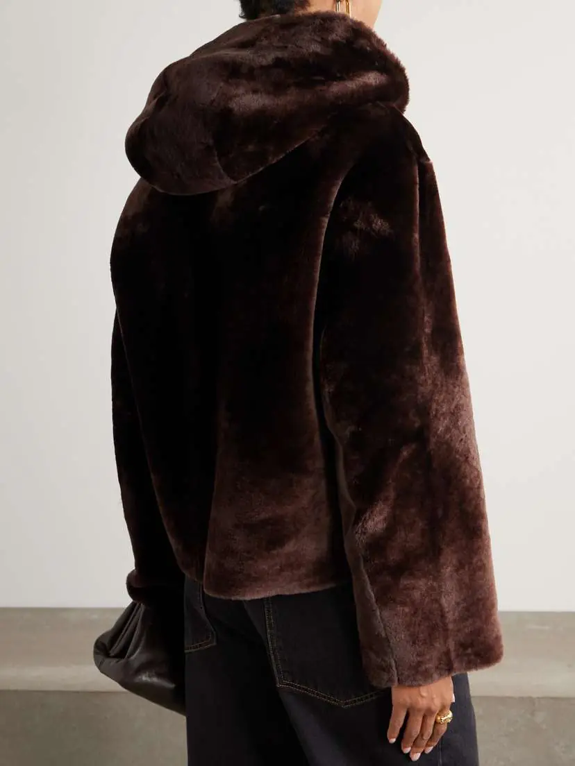 Nour Hammour Cooper Hooded Shearling Jacket | Thumbnail 4 Nour Hammour Cooper Hooded Shearling Jacket | Thumbnail 4