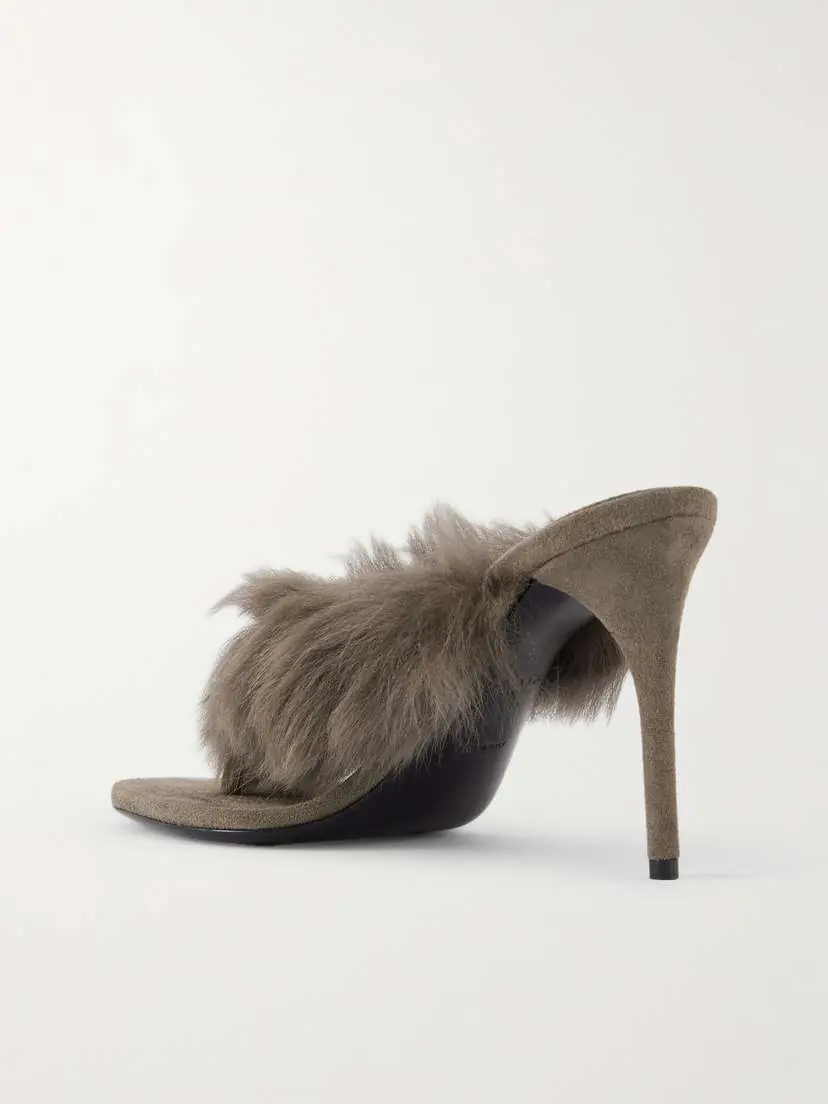 Alaïa Shearling Mules | Thumbnail 3