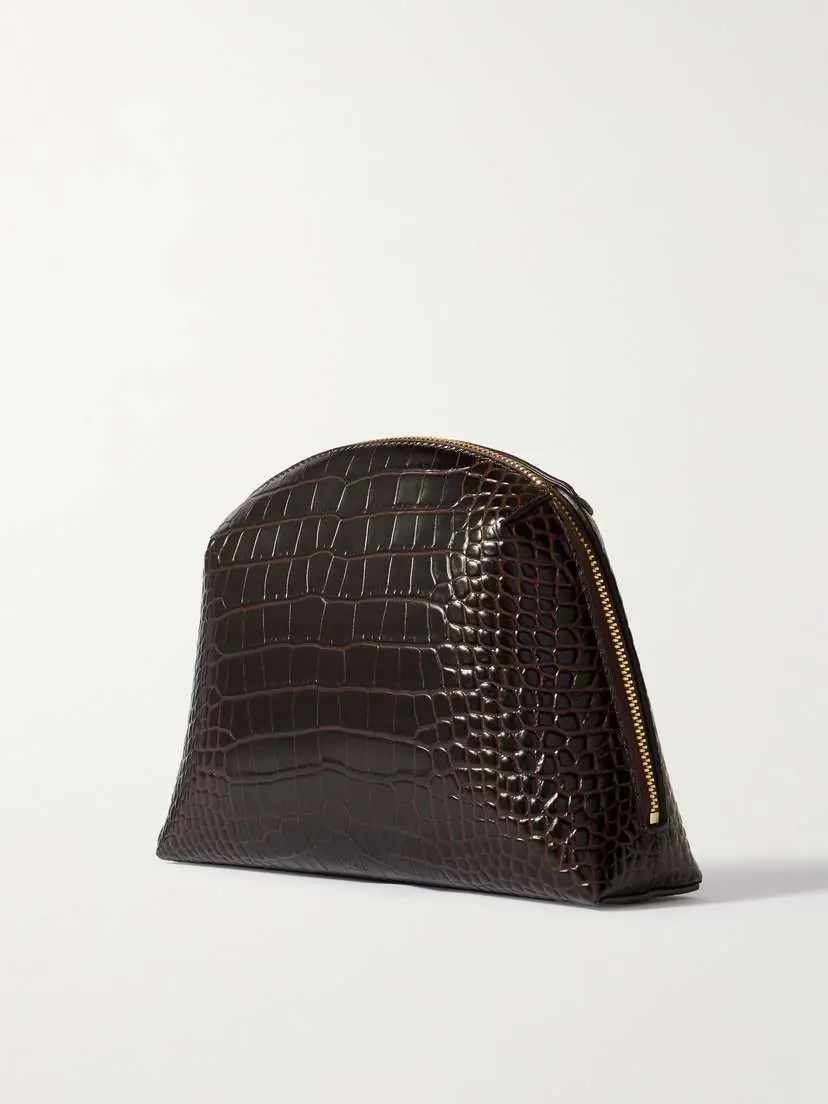TOTEME Croc-effect Leather Clutch | Thumbnail 3 TOTEME Croc-effect Leather Clutch | Thumbnail 3