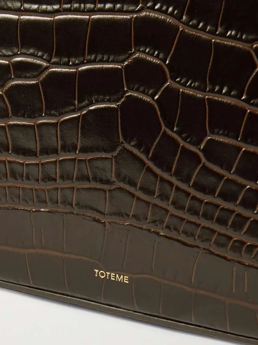TOTEME Croc-effect Leather Clutch | Thumbnail 4 TOTEME Croc-effect Leather Clutch | Thumbnail 4