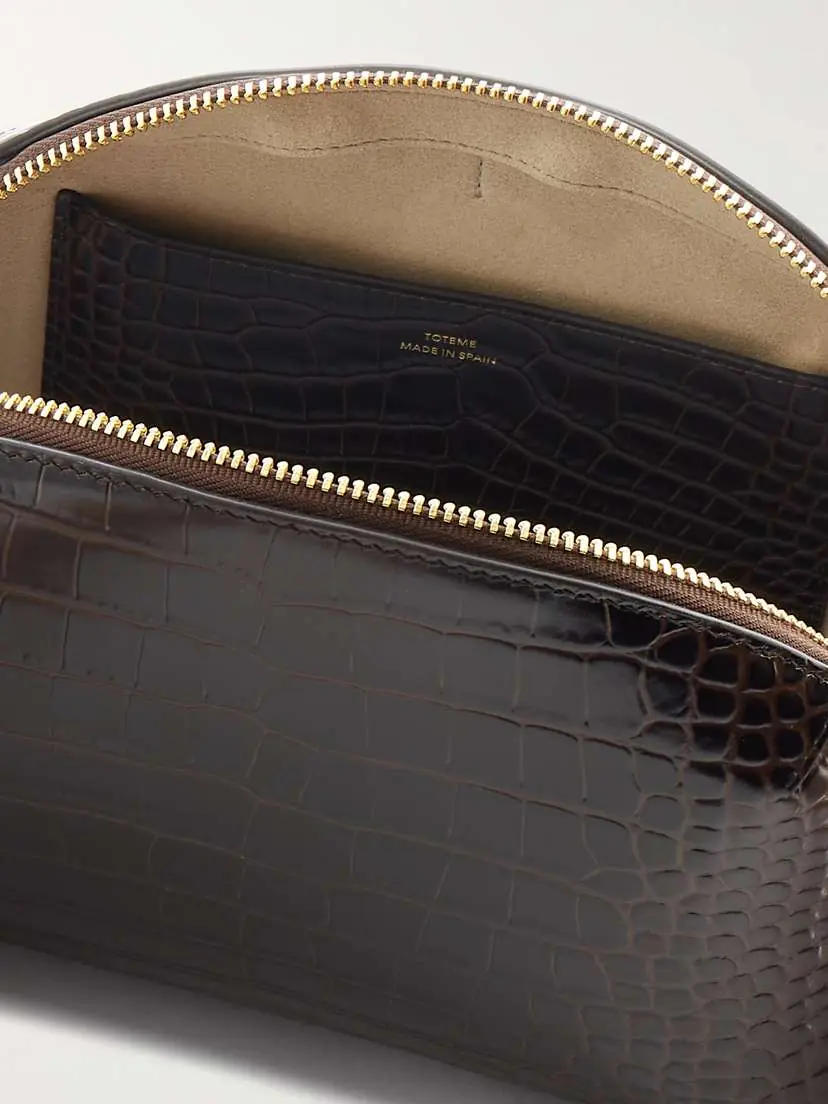TOTEME Croc-effect Leather Clutch | Thumbnail 5 TOTEME Croc-effect Leather Clutch | Thumbnail 5