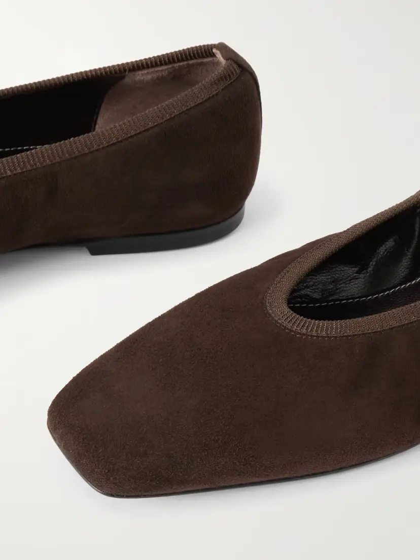 TOTEME Minimalist Suede Ballet Flats | Thumbnail 4