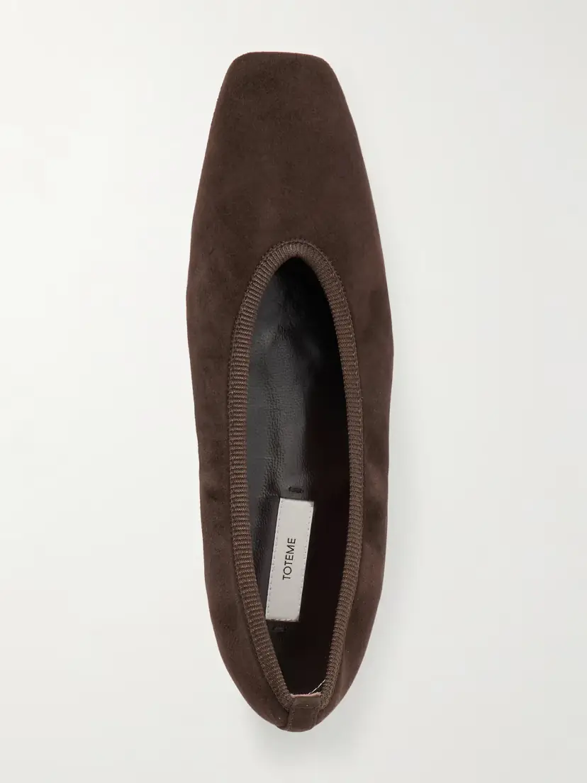 TOTEME Minimalist Suede Ballet Flats | Thumbnail 5