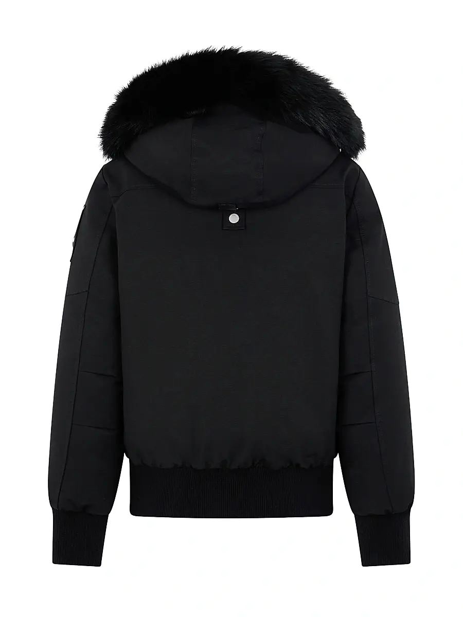 Moose Knuckles Women's Debbie Shearling-Trim Down Bomber Jacket | Thumbnail 3