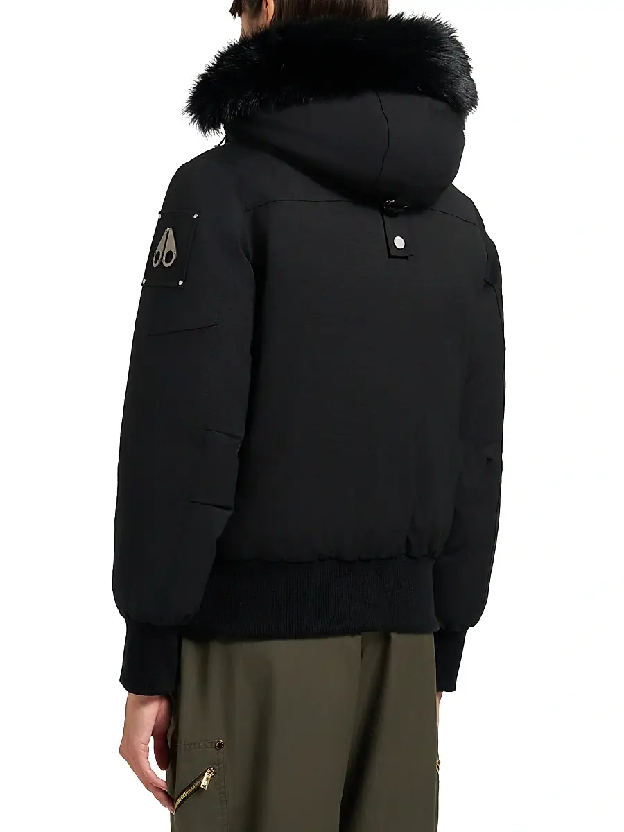 Moose Knuckles Women's Debbie Shearling-Trim Down Bomber Jacket | Thumbnail 6
